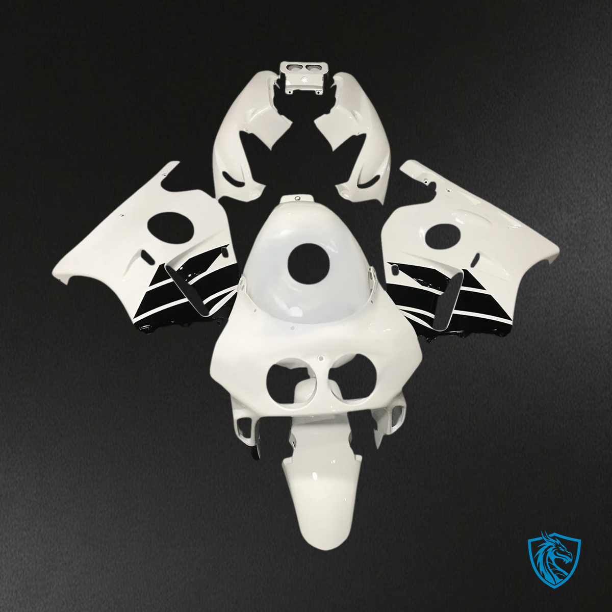 Honda CBR250RR MC22 (1990-1998) White - Fairing Kit