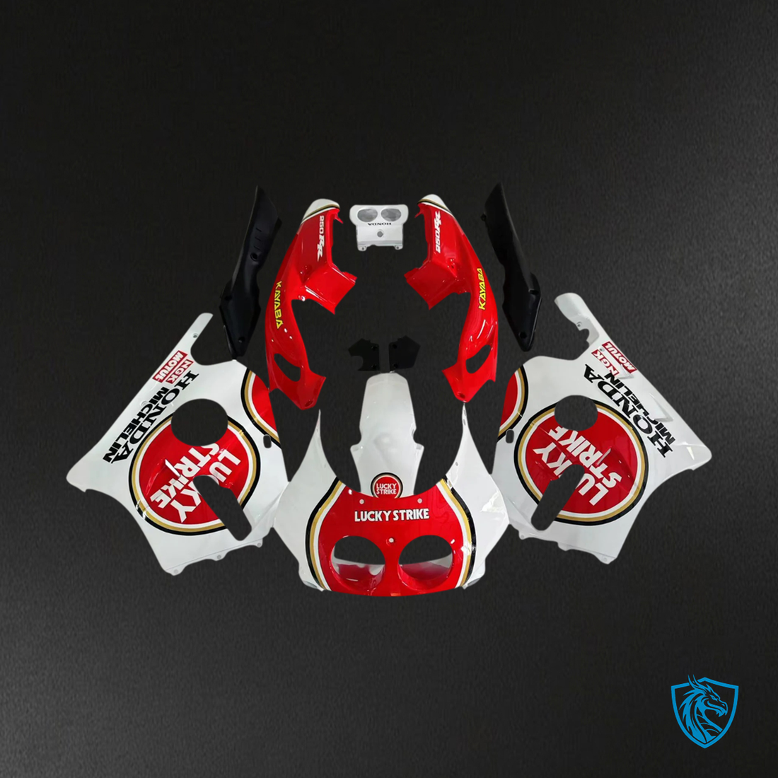 Honda CBR250RR MC22 (1990-1998) White & Red - Fairing Kit
