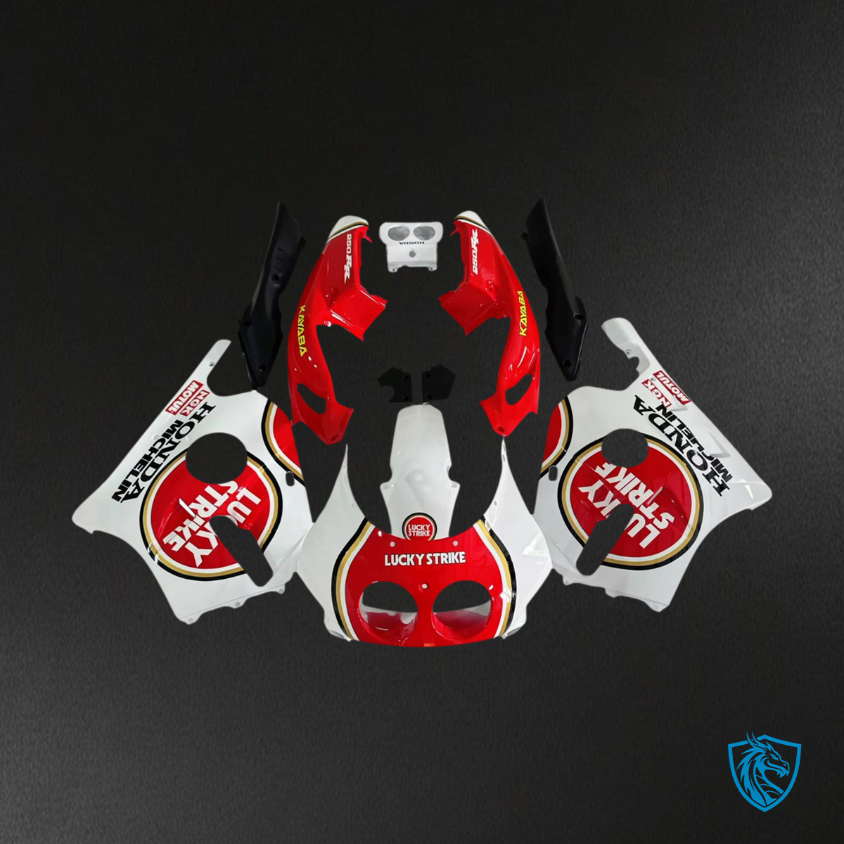 Honda CBR250RR MC22 (1990-1998) White & Red - Fairing Kit