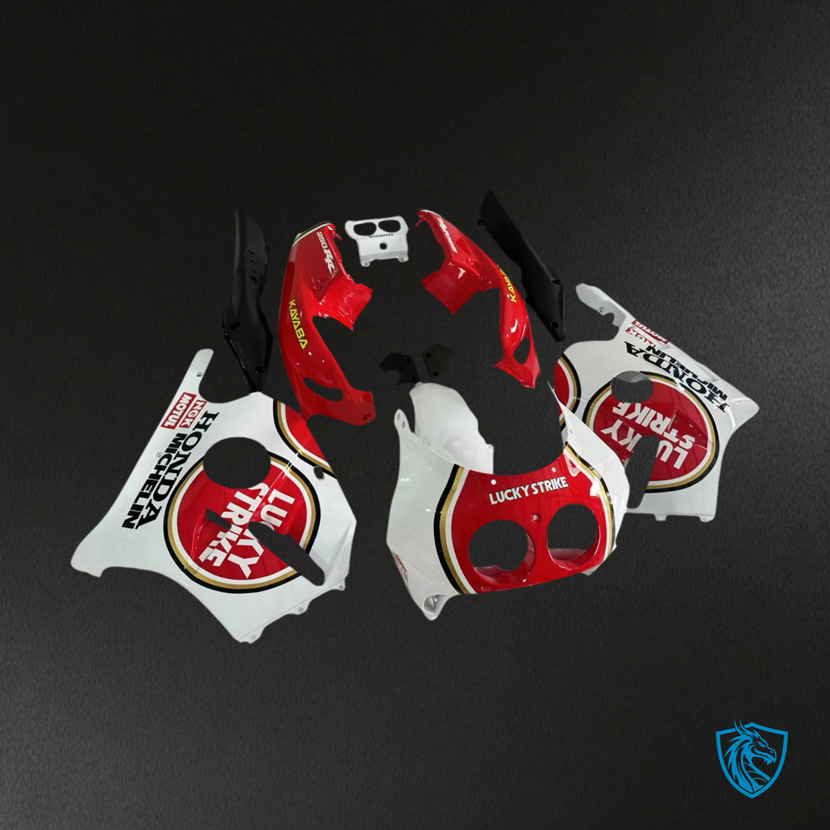 Honda CBR250RR MC22 (1990-1998) White & Red - Fairing Kit