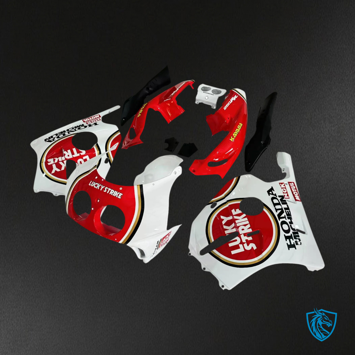 Honda CBR250RR MC22 (1990-1998) White & Red - Fairing Kit
