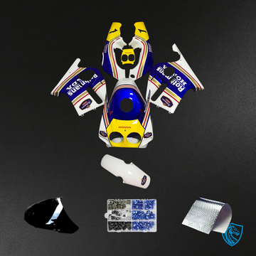 Honda CBR250RR MC22 (1990-1998) Yellow & Blue - Fairing Kit