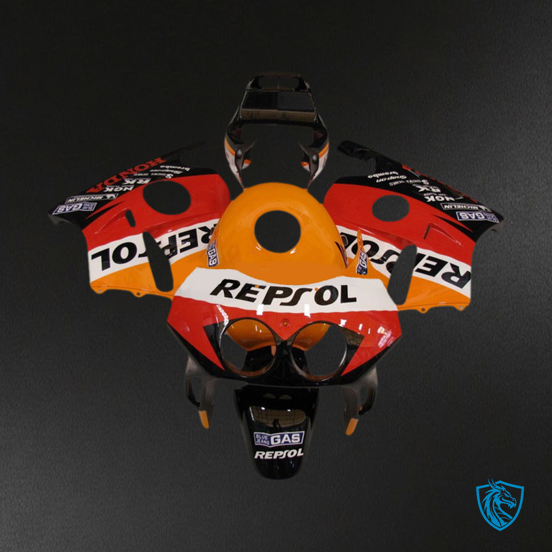 Honda CBR250RR MC22 (1990-1998) Fairing Kit - Gloss Classic Repsol - ABS Bodywork