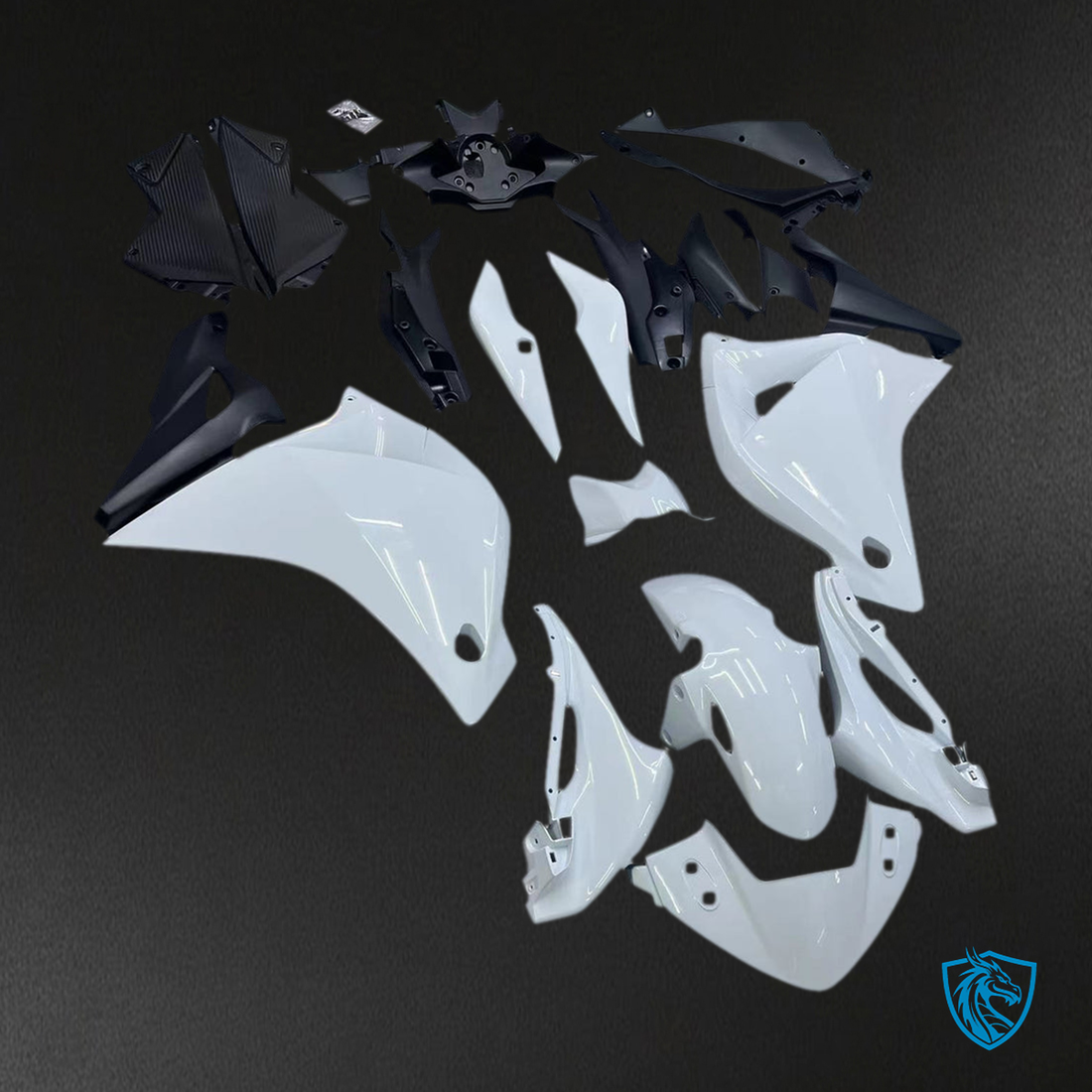 Honda CBR250R (2011-2015 )  Fairing Kit -  White and Black - ABS Bodywork