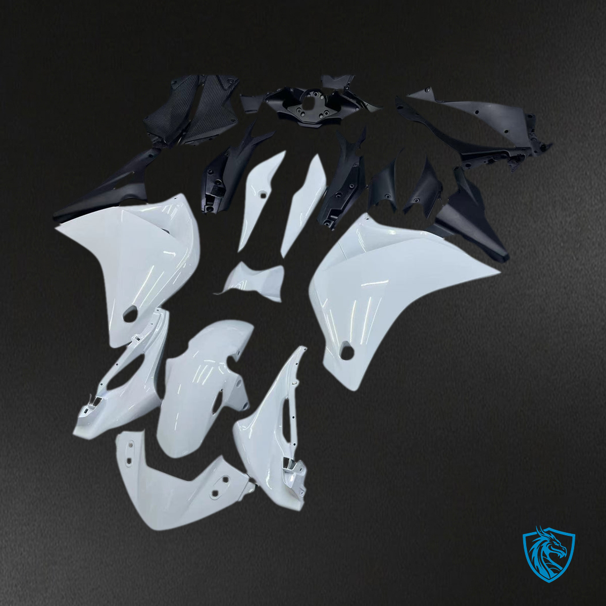 Honda CBR250R (2011-2015 )  Fairing Kit -  White and Black - ABS Bodywork