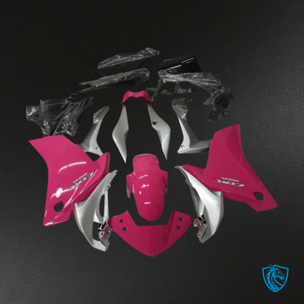 Honda CBR250R (2011-2015 ) Fairing Kit -  Pink and Grey - ABS Bodywork