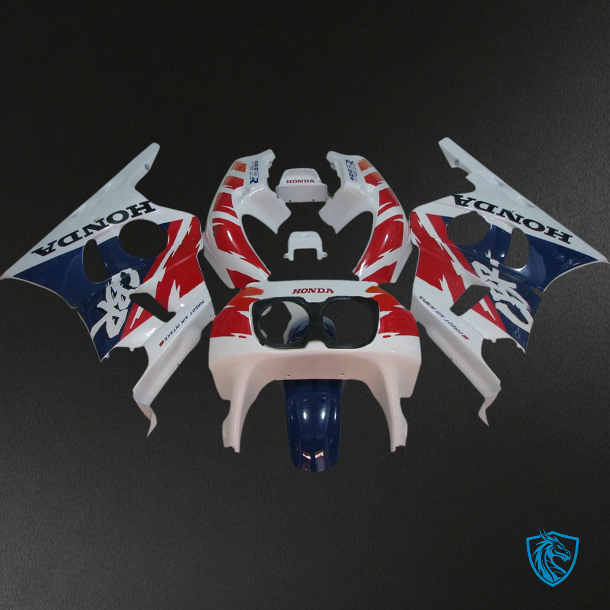 Honda CBR400RR NC23 (1987-1989) Blue & Red - Fairing Kit