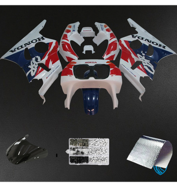Honda CBR400RR NC23 (1987-1989) Blue & Red - Fairing Kit