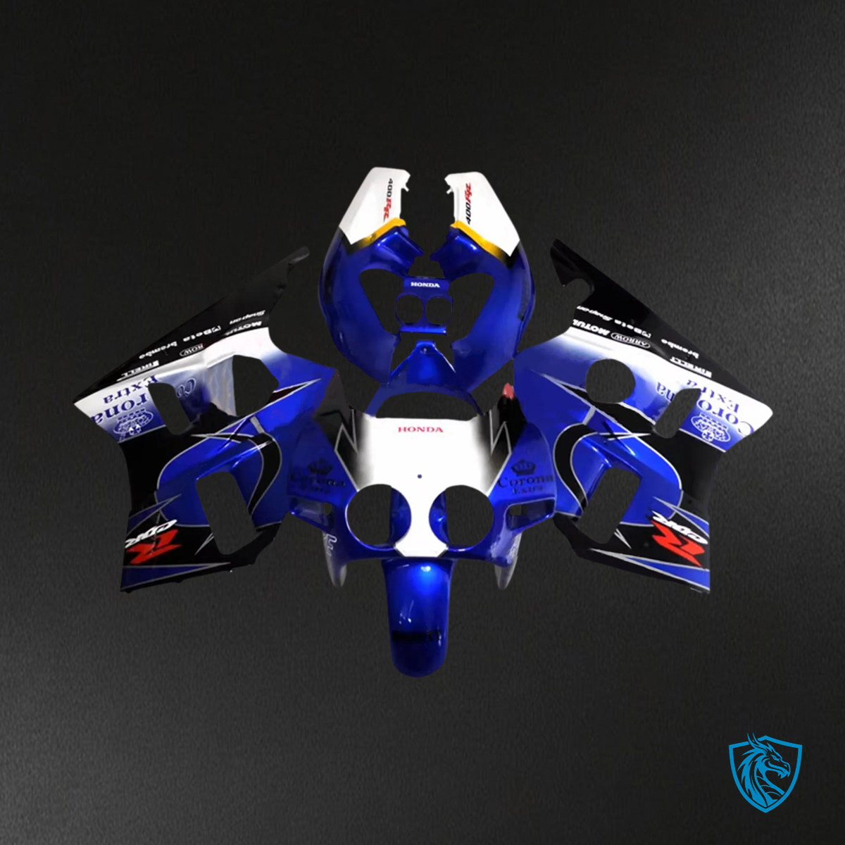 Honda CBR400RR NC23 (1987-1989) Blue & Black - Fairing Kit