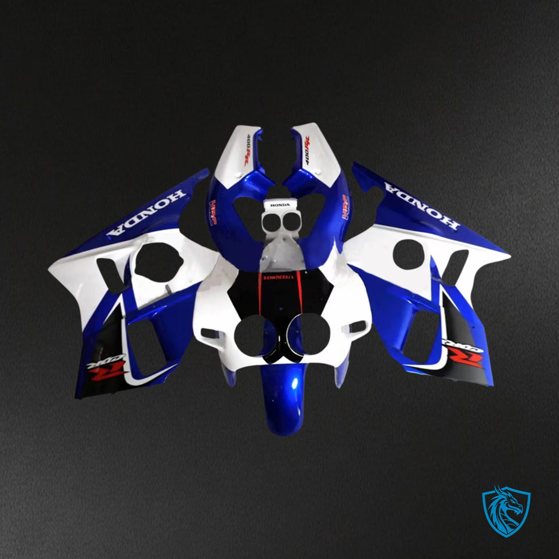 Honda CBR400RR NC23 (1987-1989) Blue & White - Fairing Kit