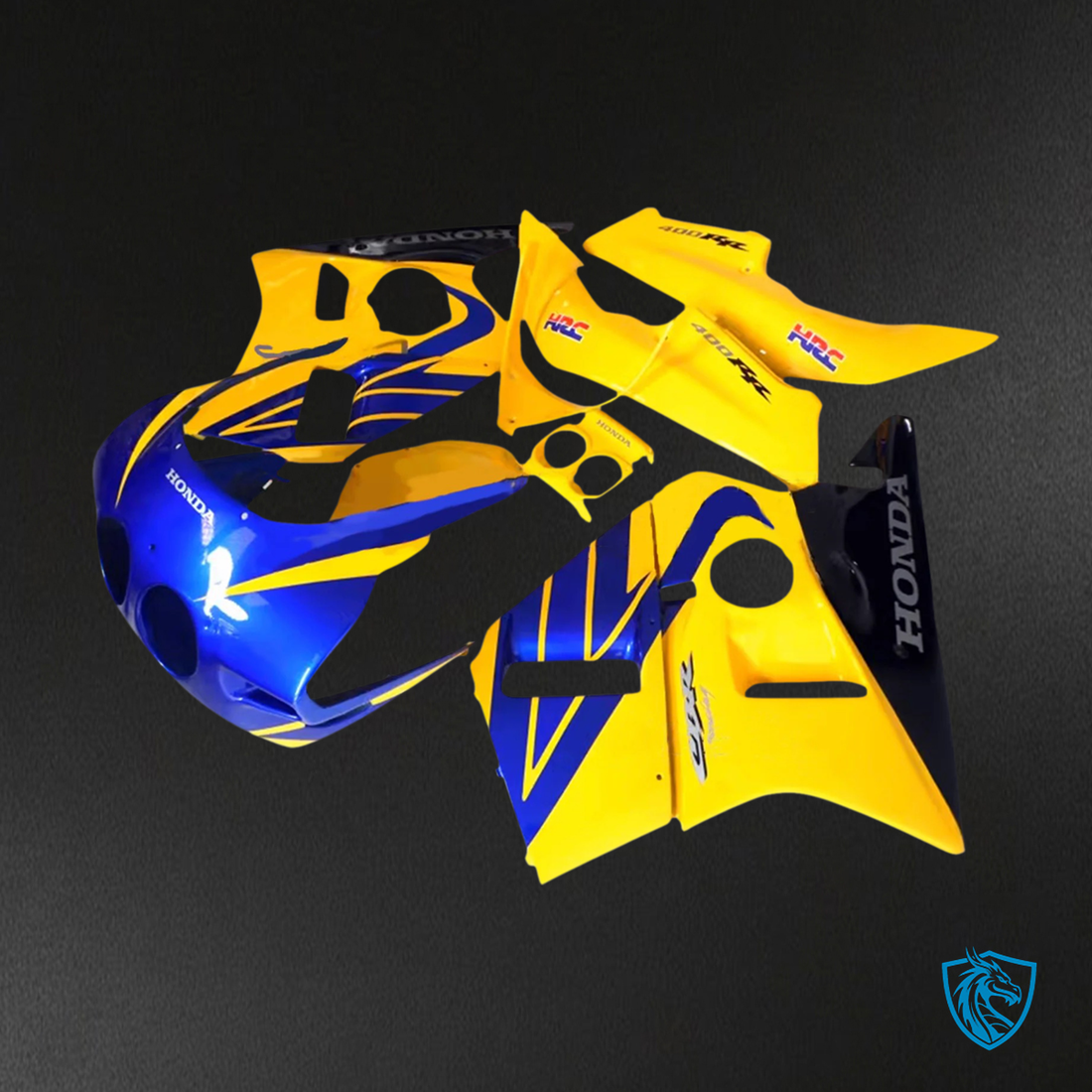 Honda CBR400RR NC23 (1987-1989) Blue & Yellow - Fairing Kit