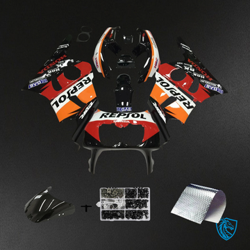 Honda CBR400RR NC23 (1987-1989) Orange & Red Repjol Fairing Kit