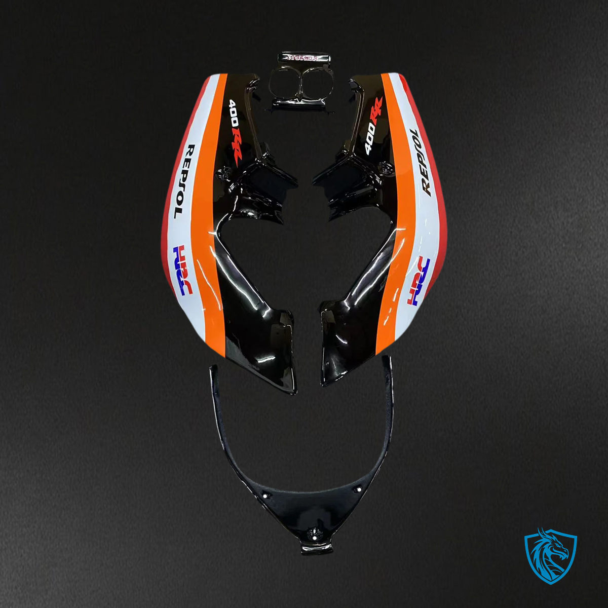 Honda CBR400RR NC23 (1987-1989) Orange & Red Repjol - Fairing Kit