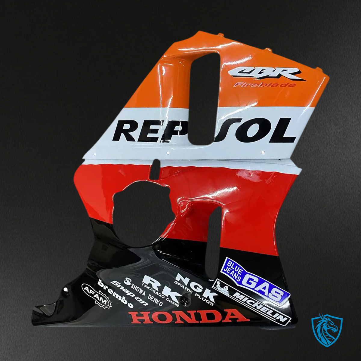 Honda CBR400RR NC23 (1987-1989) Orange & Red Repjol - Fairing Kit