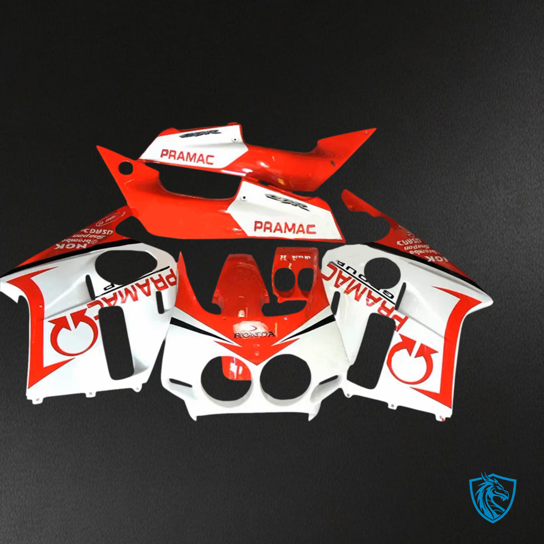 Honda CBR400RR NC23 (1987-1989) Orange & White - Fairing Kit