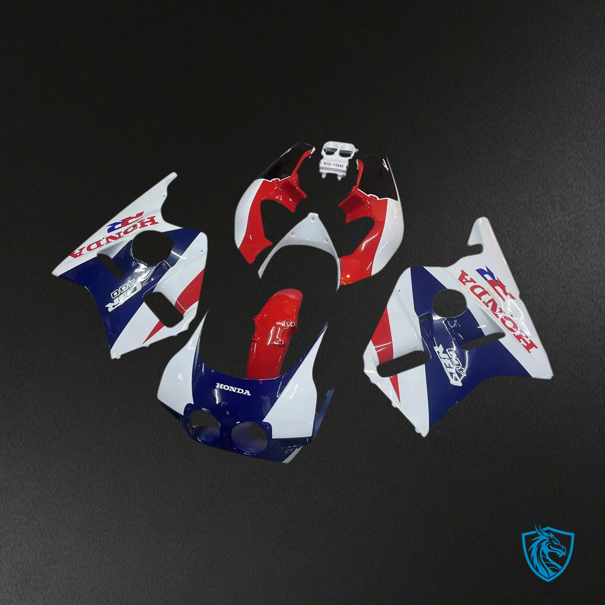 Honda CBR400RR NC23 (1987-1989) Red & Blue - Fairing Kit