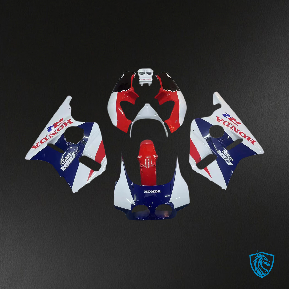 Honda CBR400RR NC23 (1987-1989) Red & Blue - Fairing Kit