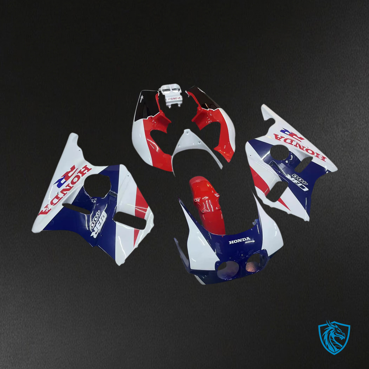 Honda CBR400RR NC23 (1987-1989) Red & Blue - Fairing Kit