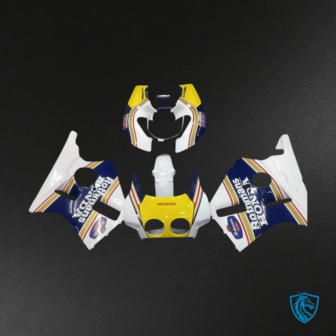 Honda CBR400RR NC23 (1987-1989) Yellow & Blue - Fairing Kit