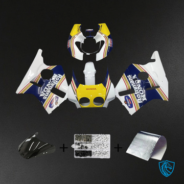 Honda CBR400RR NC23 (1987-1989) Yellow & Blue - Fairing Kit