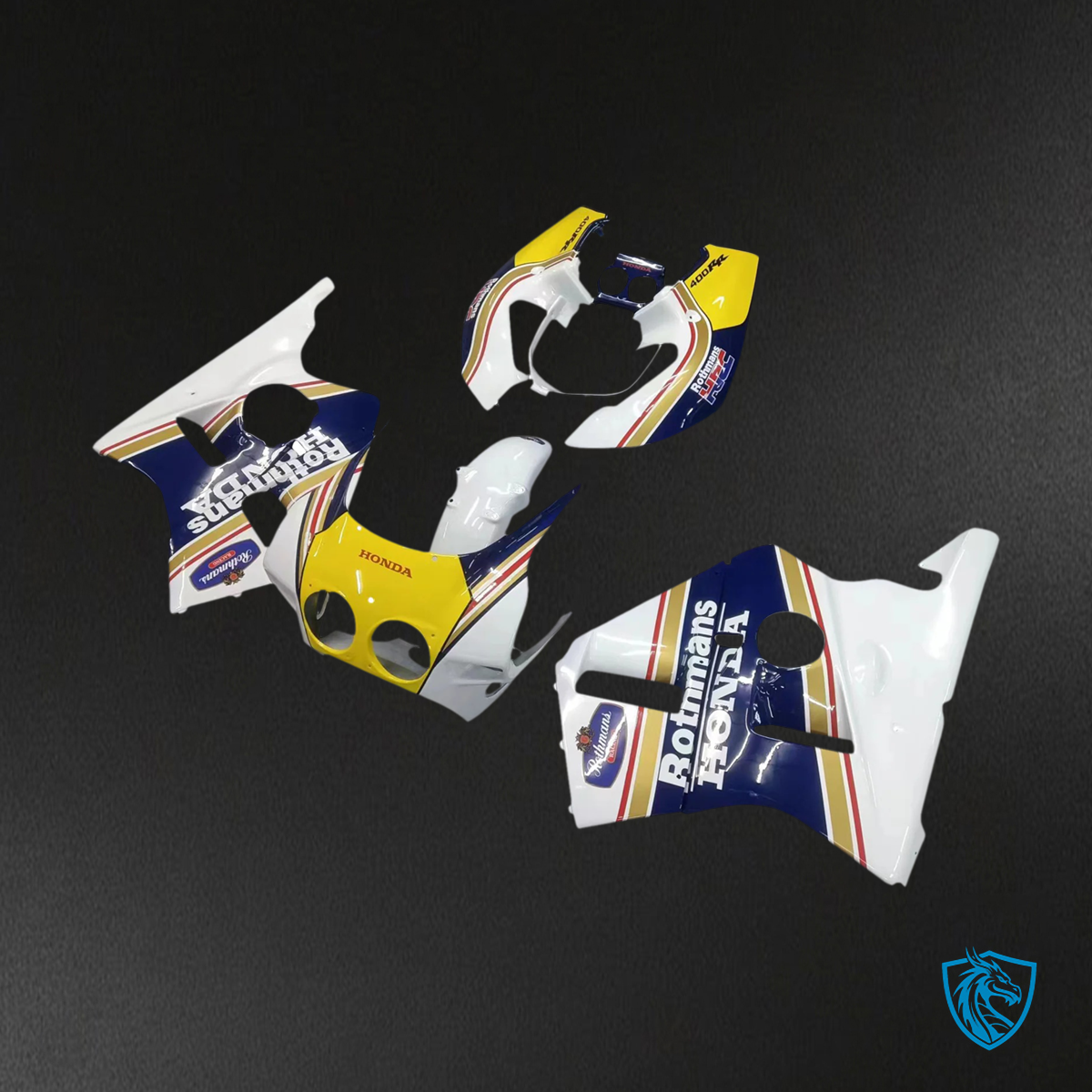 Honda CBR400RR NC23 (1987-1989) Yellow & Blue - Fairing Kit