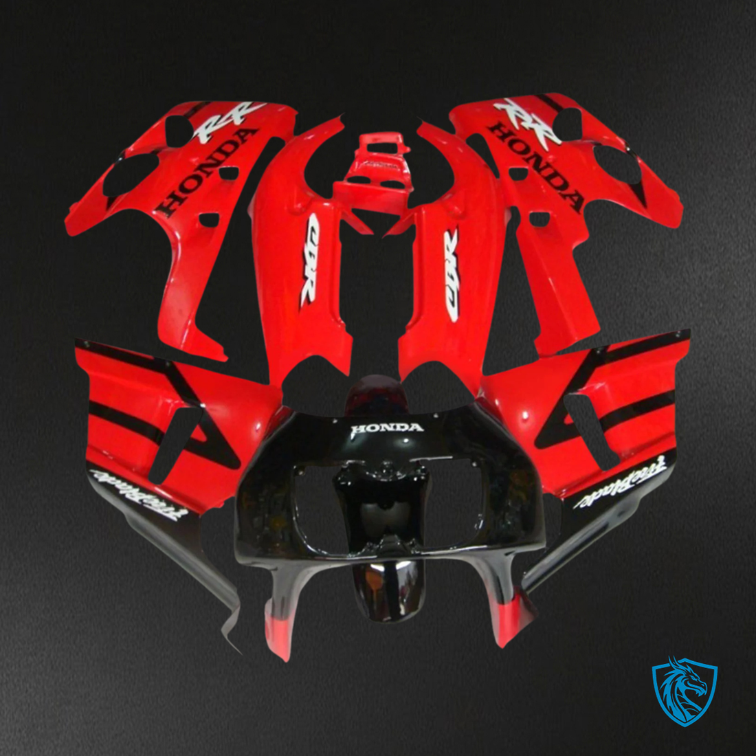 Honda CBR400RR NC29 (1990-1999) Red & Black - Fairing Kit