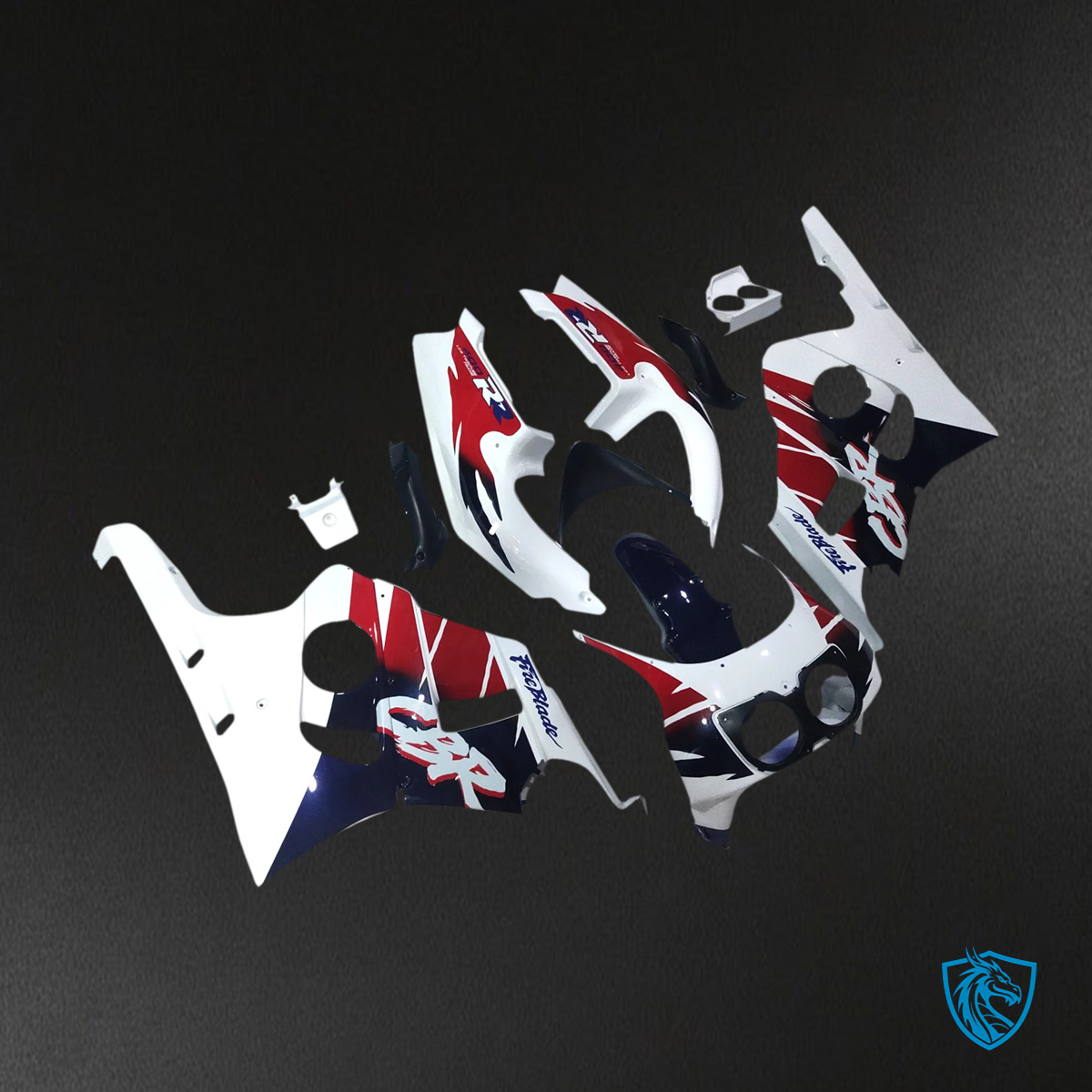 Honda CBR400RR NC29 (1990-1999) Red & Blue - Fairing Kit
