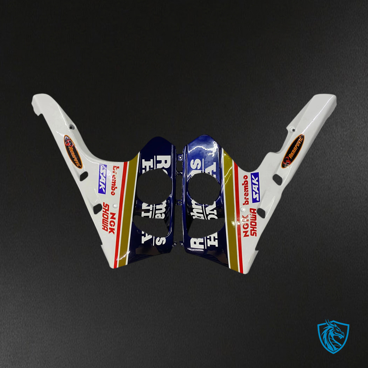 Honda CBR400RR NC29 (1990-1999) Yellow & Blue Stripe - Fairing Kit