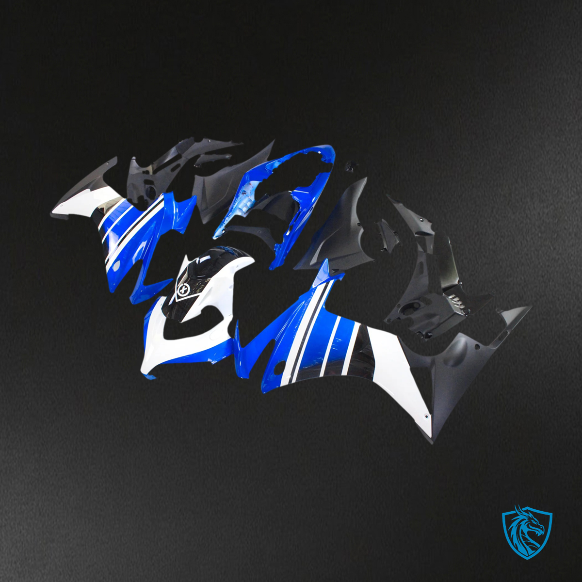 Honda CBR500R (2013-2015) Blue & White - Fairing Kit