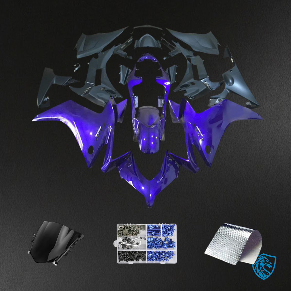 Honda CBR500R (2013-2015) Blue Fairing Kit