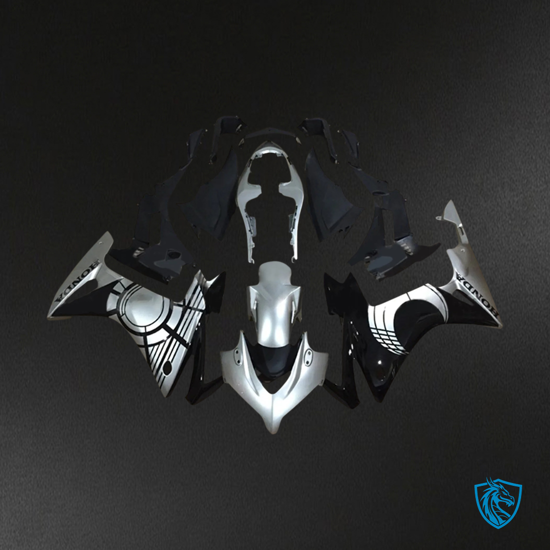 Honda CBR500R (2013-2015) Gray & Black - Fairing Kit