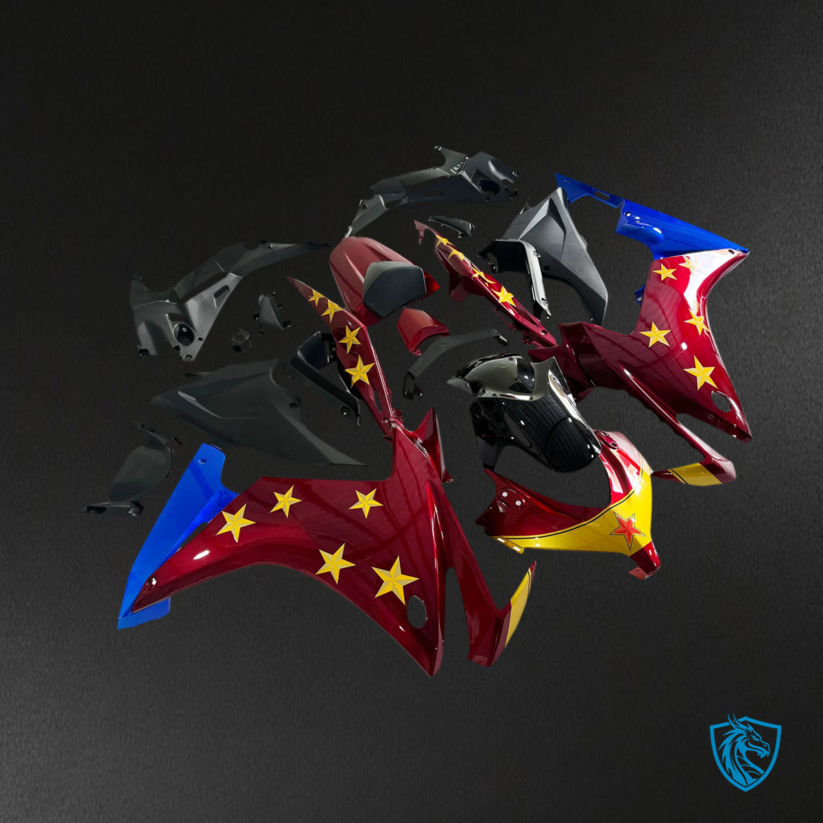Honda CBR500R 2013-2015) Red & Blue - Fairing Kit