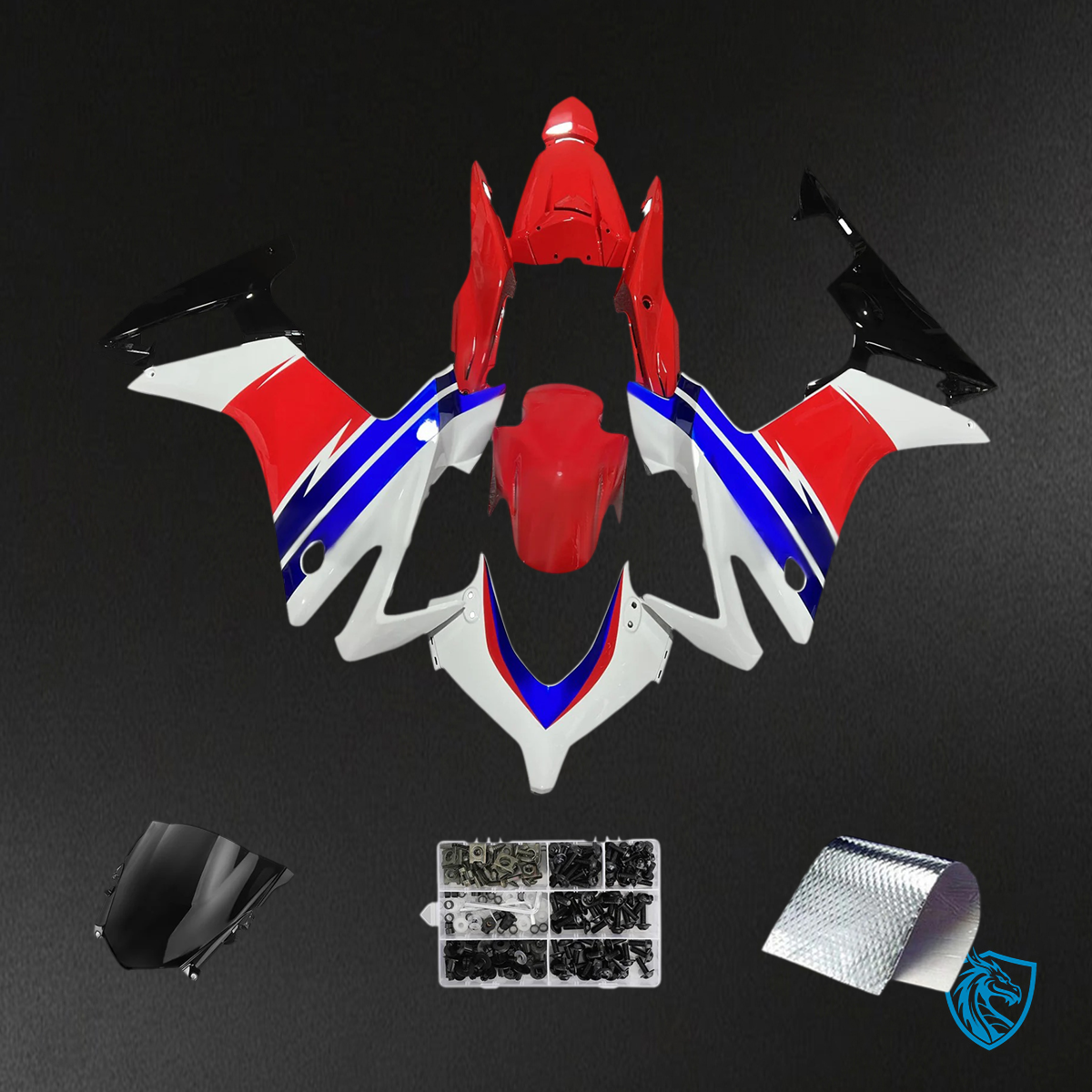 Honda CBR500R (2013-2015) Red White & Blue Line - Fairing Kit