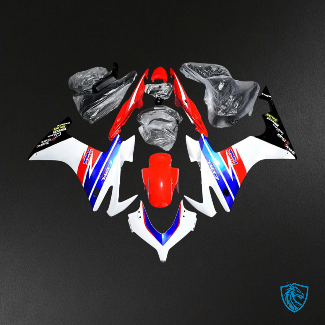 Honda CBR500R (2013-2015) Red & Blue Style 1 - Fairing Kit