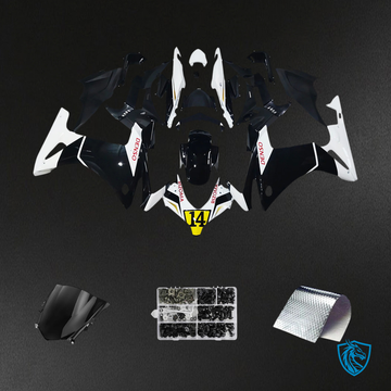 Honda CBR500R (2013-2015) White & Black - Fairing Kit