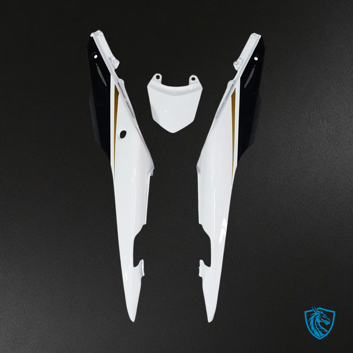 Honda CBR500R (2013-2015) White & Black - Fairing Kit