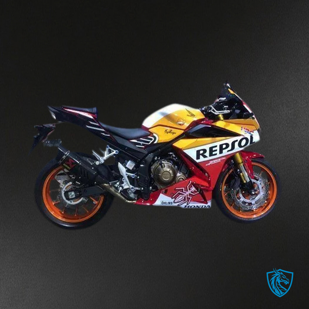 Honda CBR500R (2016-2018) Red & Orange Repjol - Fairing Kit