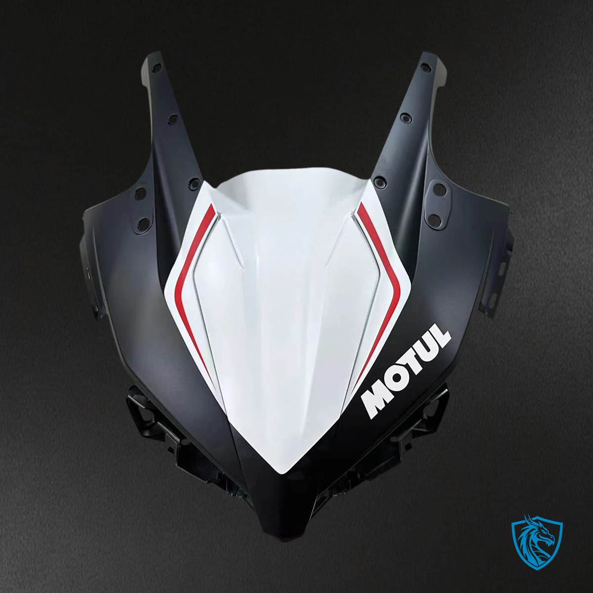 Honda CBR500R (2016-2018) White & Red Stripe - Fairing Kit