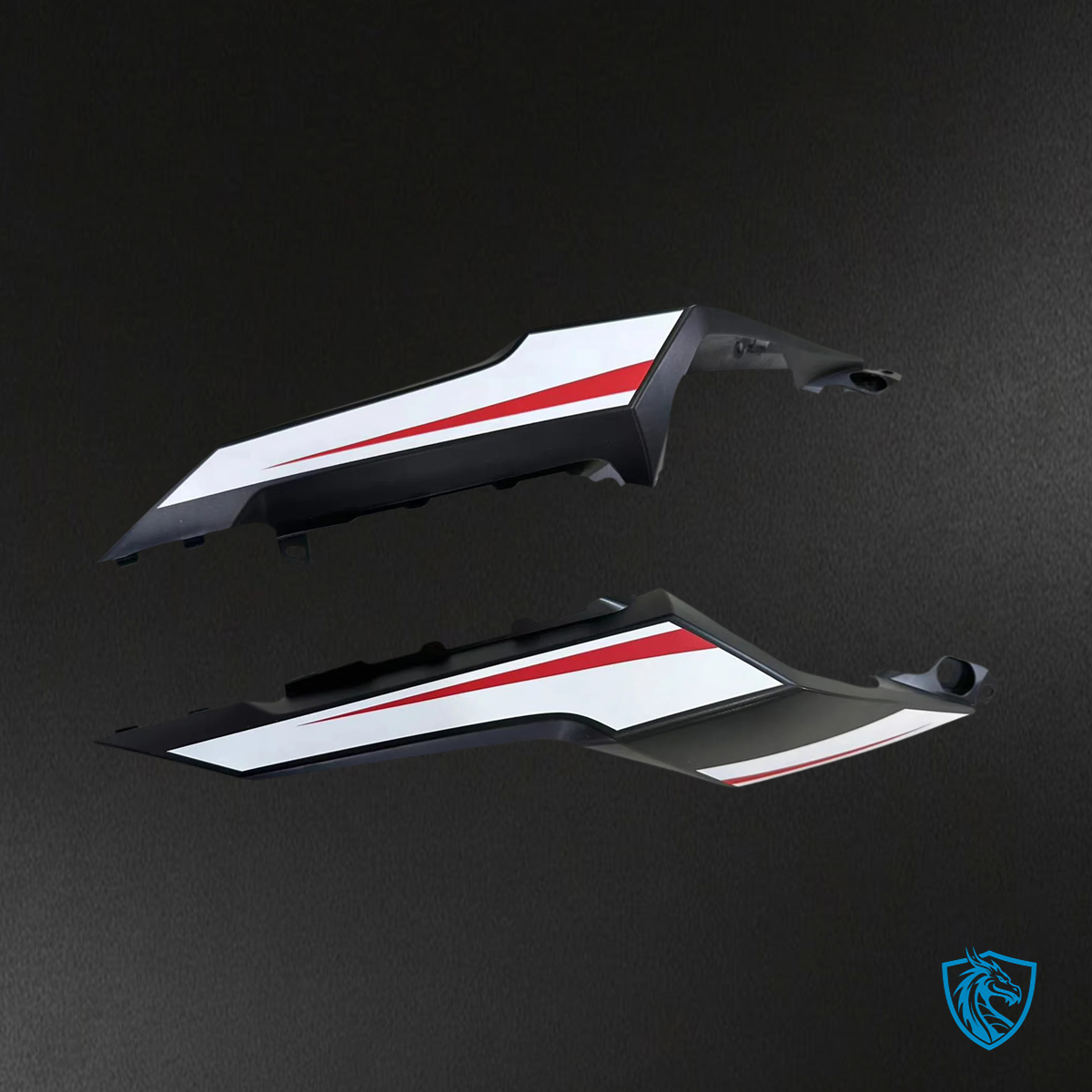 Honda CBR500R (2016-2018) White & Red Stripe - Fairing Kit