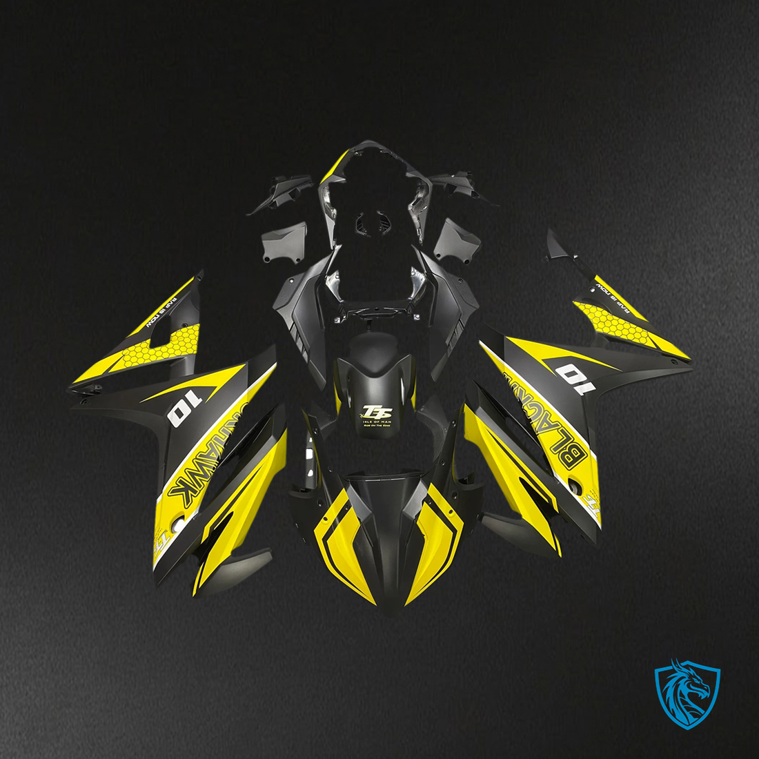 Honda CBR500R (2016-2018) Yellow & Black - Fairing Kit