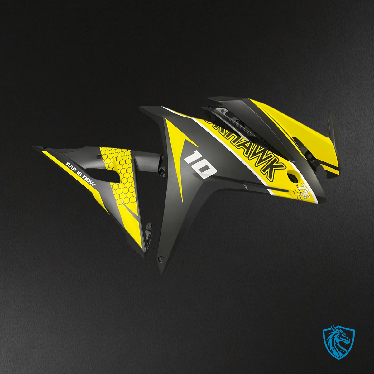Honda CBR500R (2016-2018) Yellow & Black - Fairing Kit