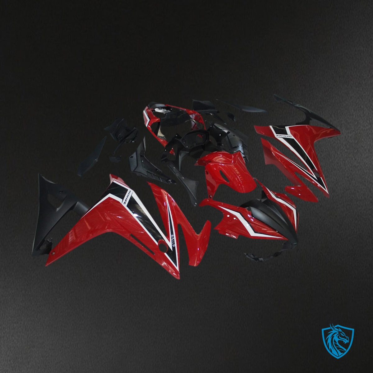 Honda CBR500R (2016-2018) Red & Black - Fairing Kit