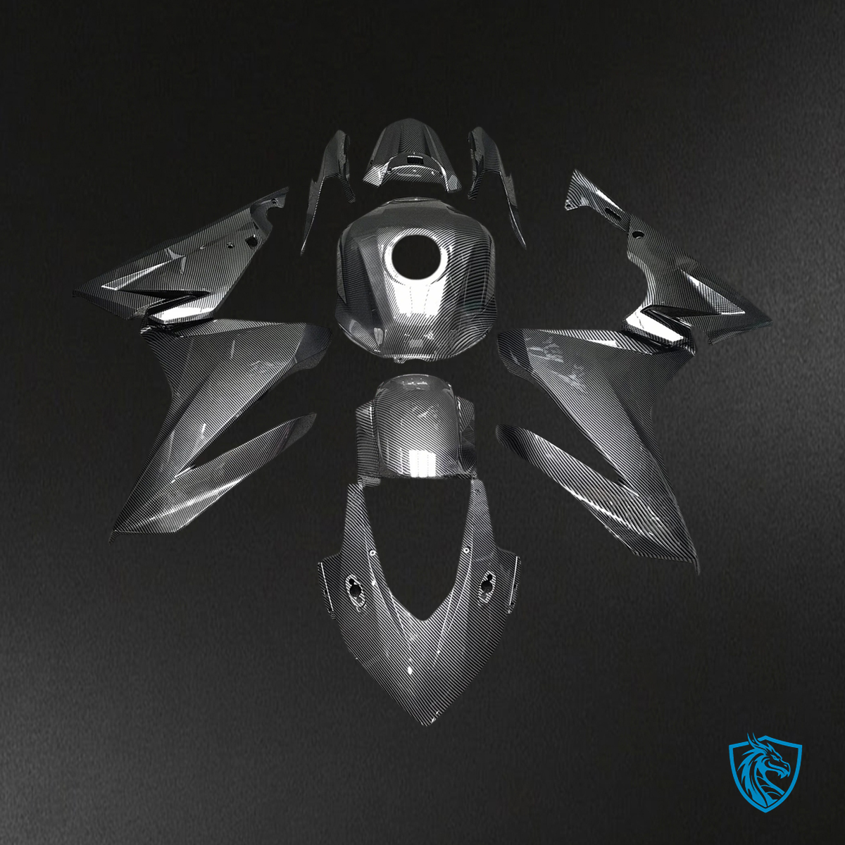 Honda CBR500R (2019-2021) Carbon Fiber Patterns - Fairing Kit