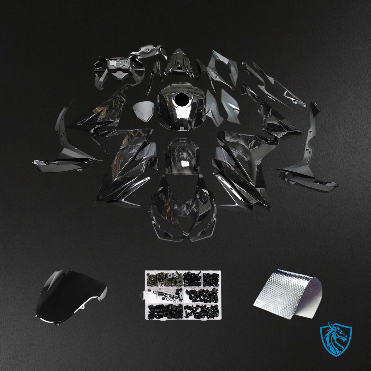 Honda CBR500R (2019-2021) Black - Fairing Kit