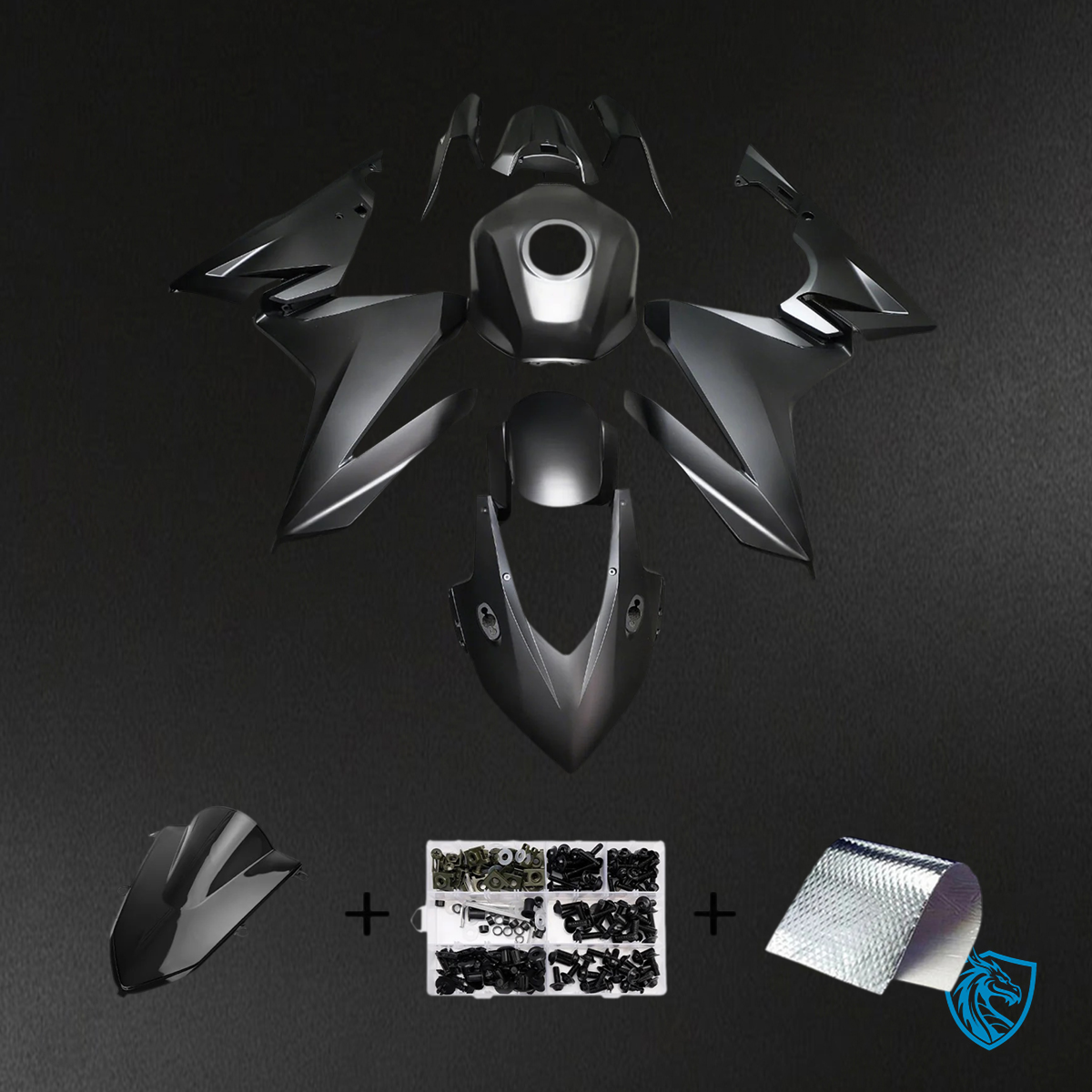 Honda CBR500R (2019-2021) Black - Fairing Kit