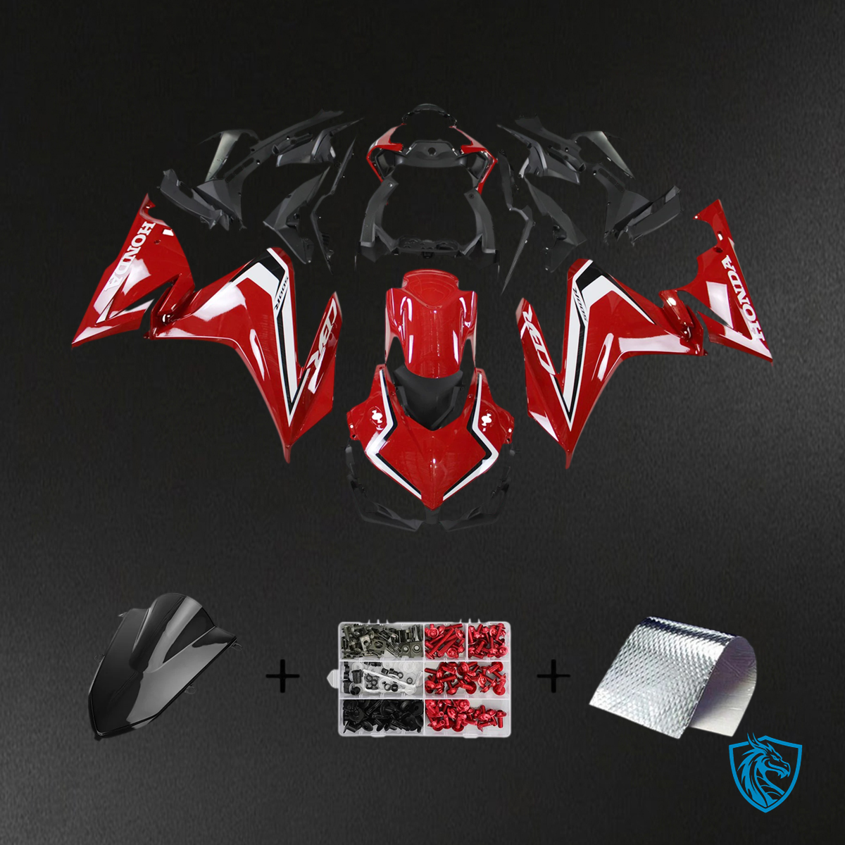 Honda CBR500R (2019-2021) Red - Fairing Kit