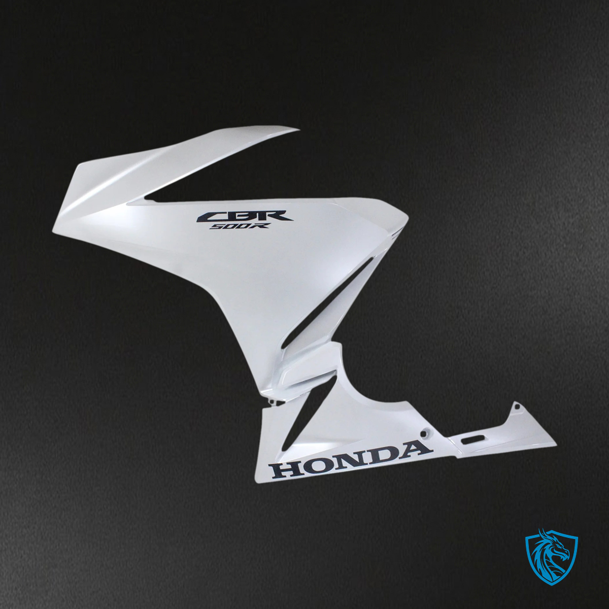 Honda CBR500R (2019-2021) White with Black Logo - Fairing Kit