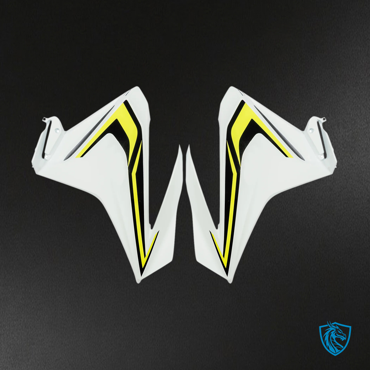 Honda CBR500R (2019-2023) White & Yellow - Fairing Kit