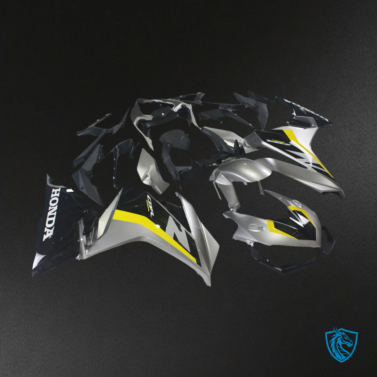 Honda CBR500R (2022-2023) Black & Yellow - Fairing Kit