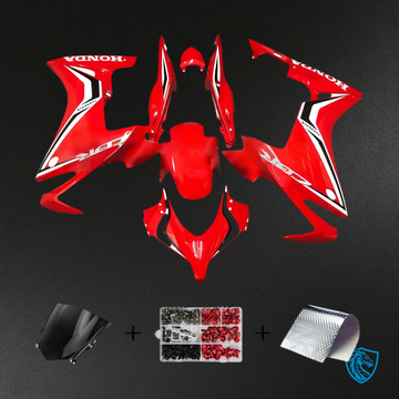 Honda CBR500R (2013-2015 ) Fairing Kit - Gloss Red, White and Black - ABS Bodywork